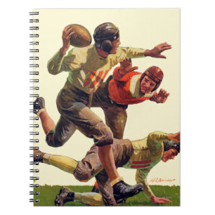Quarterback Pass Spiral Notebook