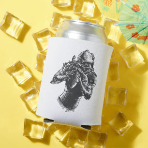 Quarterback Steampunk Art Lover Can Cooler