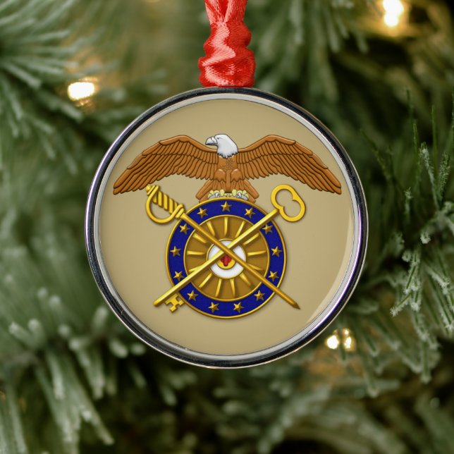 QUARTERMASTER CORPS Christmas Metal Tree Decoration (Tree)