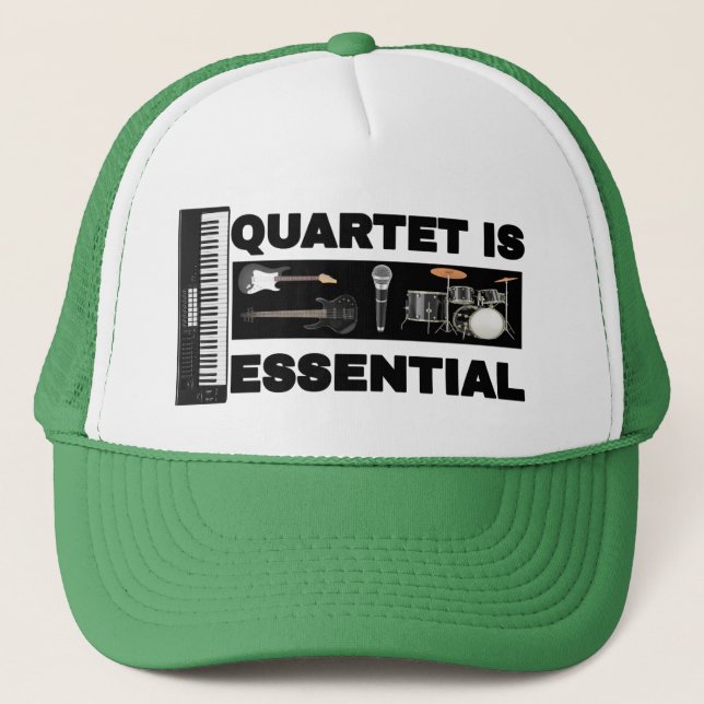 QUARTET IS ESSENTIAL TRUCKER HAT (Front)