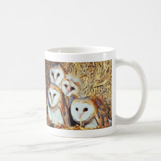 Quartet of Barn Owls Coffee Mug