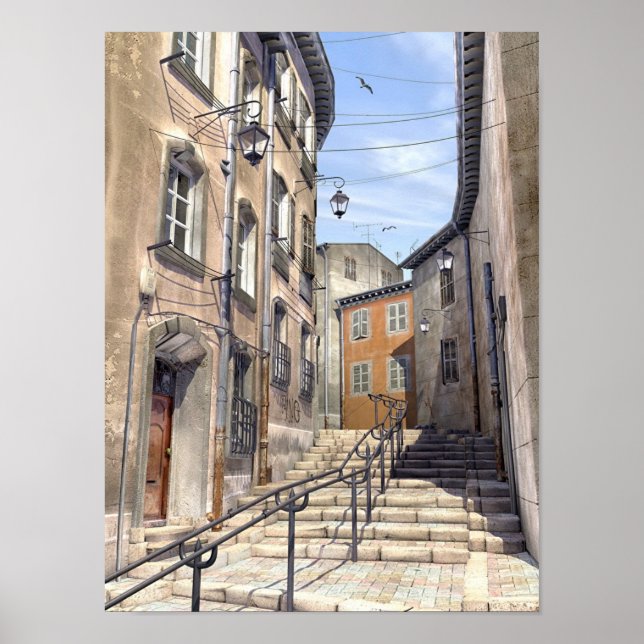 Quartier du Panierà Marseille Poster (Front)