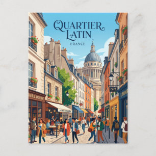 Quartier Latin France Postcard