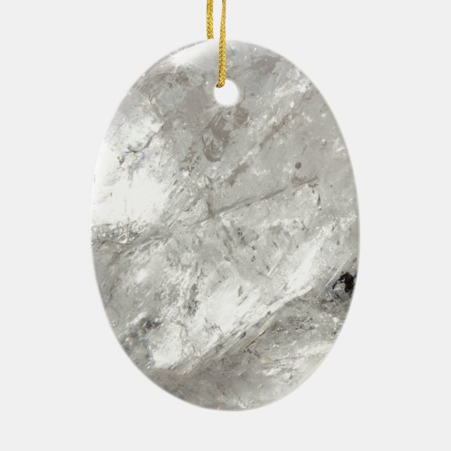 quartz crystal zen love healing stone sparkles ceramic tree decoration (Back)
