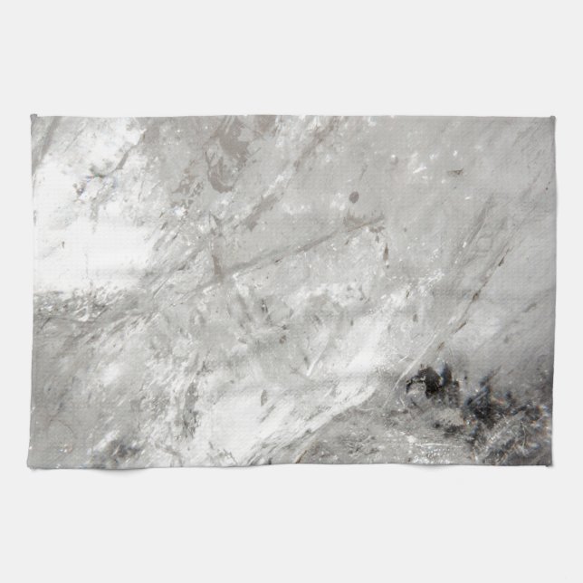 quartz crystal zen love healing stone sparkles tea towel (Horizontal)