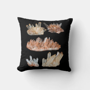 Quartz crystals gemstone rocks geology picture cushion