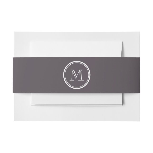 Quartz High End Coloured Personalised Invitation Belly Band (Front Example)