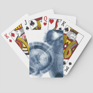 Quasars - Inky Blue Circles Playing Cards