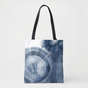 Quasars - Inky Blue Circles Tote Bag