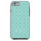 Quatrefoil clover pattern blue teal 3 monogram