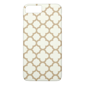 Quatrefoil iPhone 7 Plus Case in Sand Brown