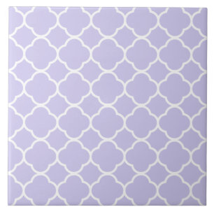 Quatrefoil Pattern Lavender Tile