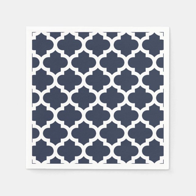 Quatrefoil Pattern Napkin (Front)