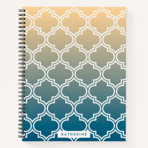 Quatrefoil Pattern Notebook