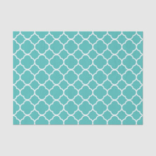 Quatrefoil pattern tissue paper