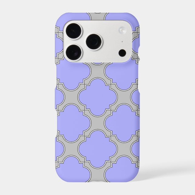 Quatrefoil periwinkle and grey (Back)