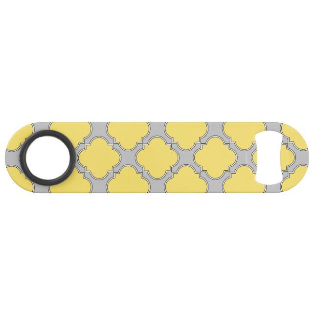 Quatrefoil yellow and grey (Front (Horizontal))