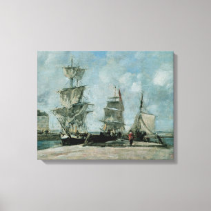 Quay at Honfleur Canvas Print