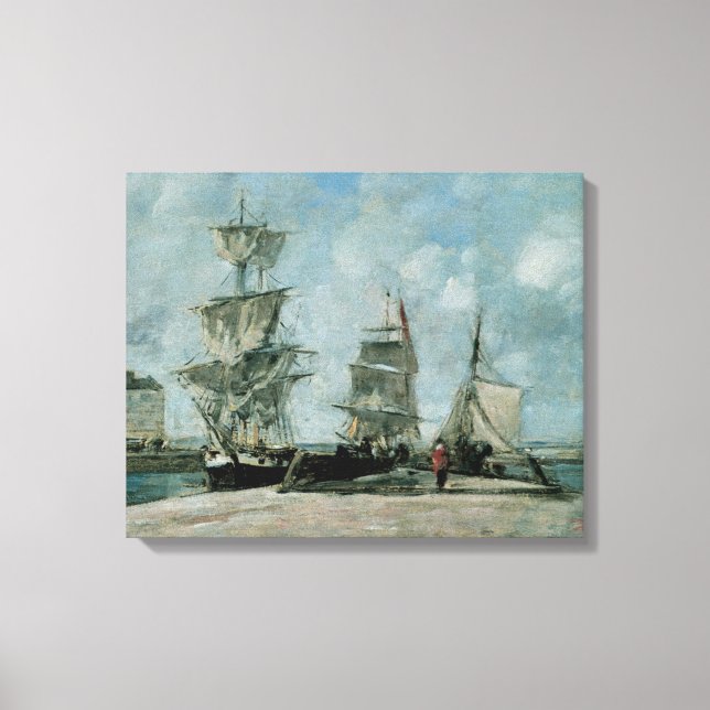 Quay at Honfleur Canvas Print (Front)