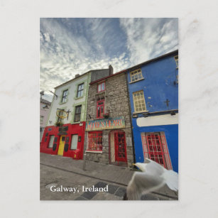 Quay Street in Latin Quarter, Galway Ireland 2 Postcard