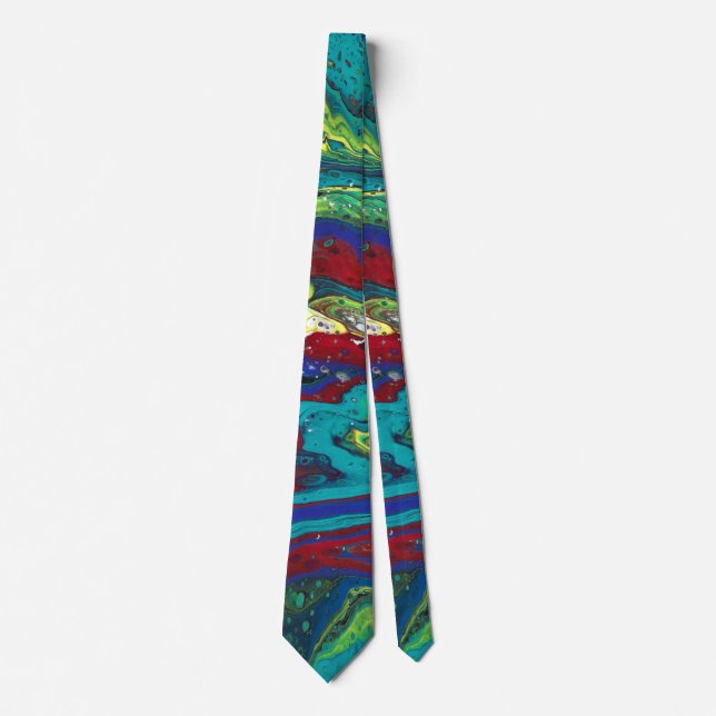 Que Sera 3 Wild Cool Fun Abstract Tie (Front)