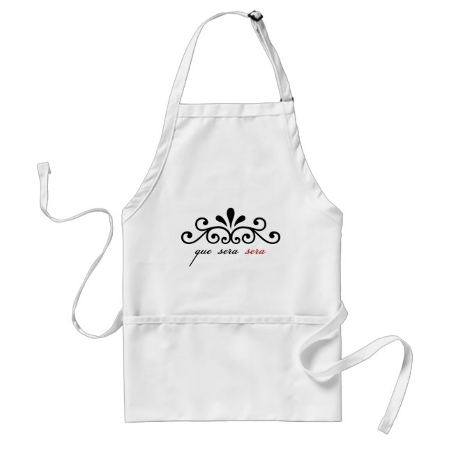 Que Sera Sera Apron. Standard Apron (Front)