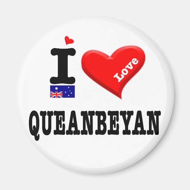 QUEANBEYAN - I Love Magnet (Front)