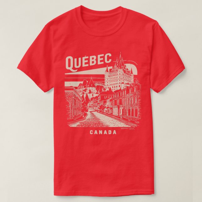 quebec canada 1 T-Shirt (Design Front)