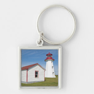 Quebec, Canada. Cap D'Espoir Lighthouse. Key Ring