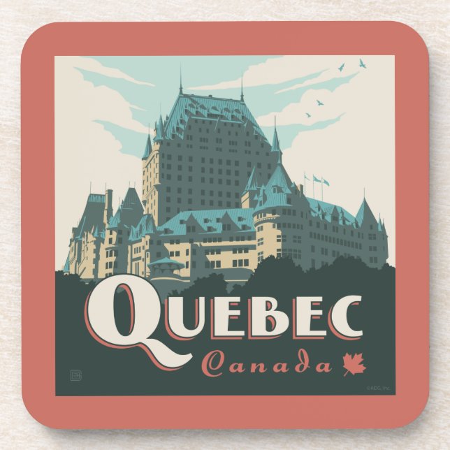 Quebec Canada | Château Frontenac Coaster (Front)