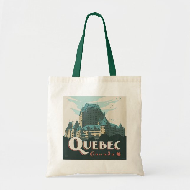Quebec Canada | Château Frontenac Tote Bag (Front)