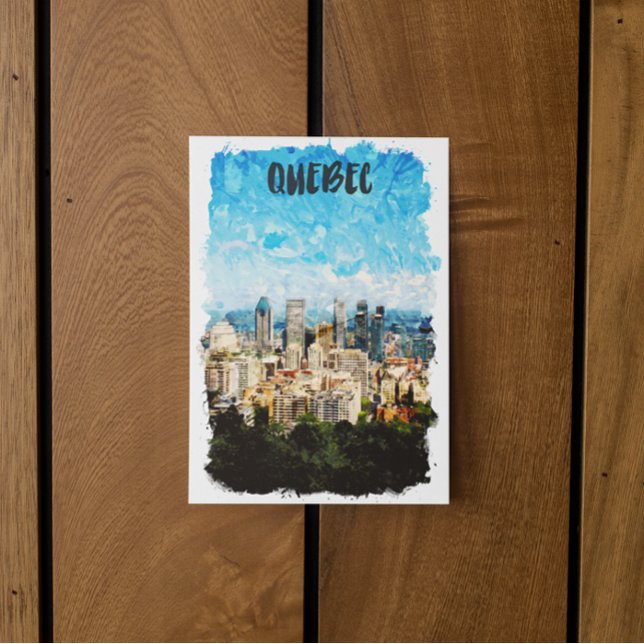 Quebec Canada Cityscape  Postcard (quebec canada cityscape postcard)