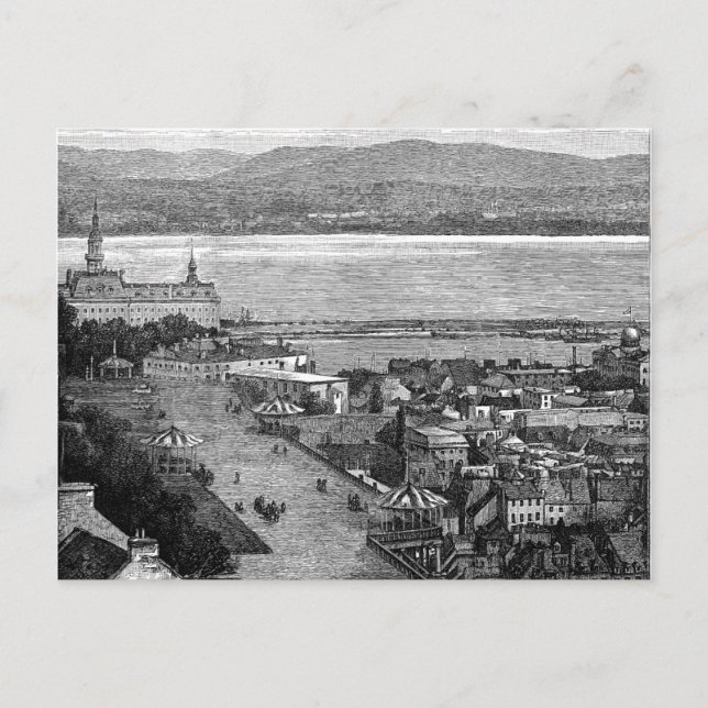Quebec, Canada, Dufferin Terrace, circa 1875 Postcard (Front)
