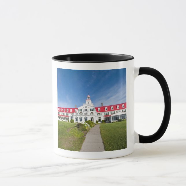 Quebec, Canada. Historic Hotel Tadoussac, Mug (Right)