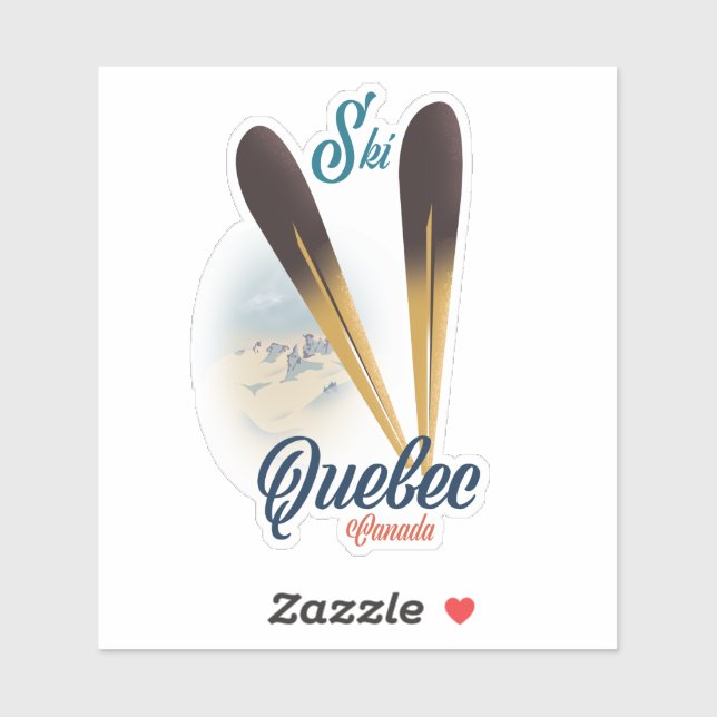 Quebec Canada ski poster (Sheet)