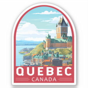 Quebec Canada Travel Art Vintage