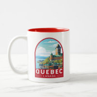 Quebec Canada Travel Art Vintage