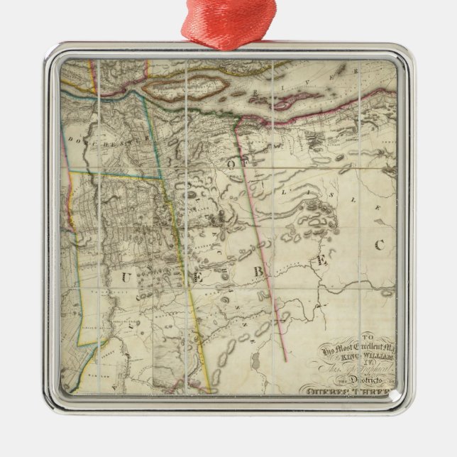 Quebec, Canafa Metal Tree Decoration (Front)