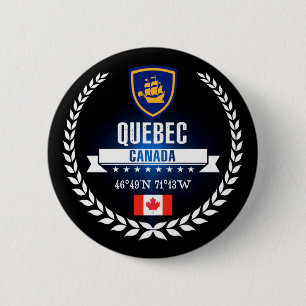 Quebec City 6 Cm Round Badge