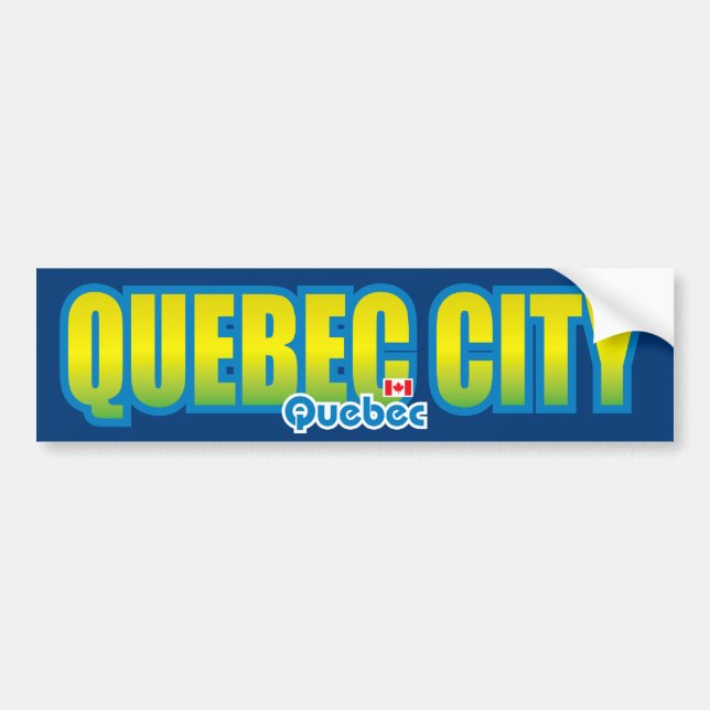 Quebec City Bumper Sticker (Front)