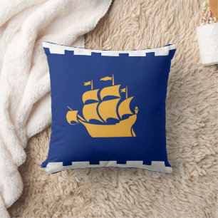Quebec City, Canada Flag American MoJo Pillow