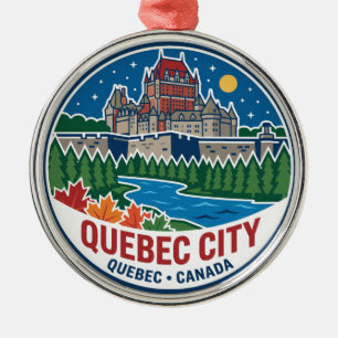 Quebec City Canada Metal Tree Decoration
