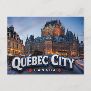 Quebec City Canada Old Town Heritage Travel 🏰 Postcard