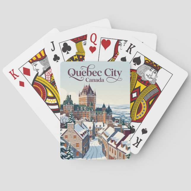 Quebec City Canada Playing Cards (Back)