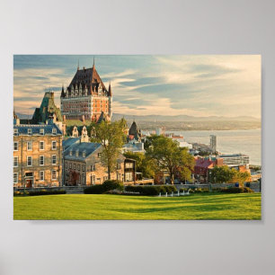 Quebec City Canada stylised Poster