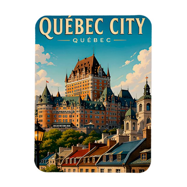 🏰 Quebec City Chateau Frontenac Magnet (Vertical)