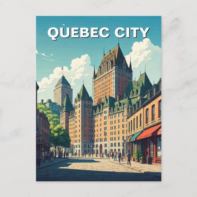 Quebec City Chateau Frontenac Postcard (Front)