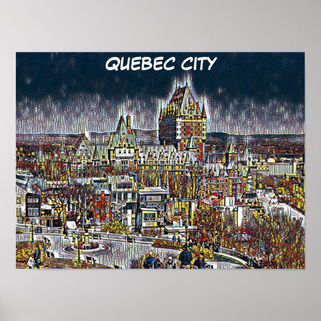  QUEBEC CITY COMIC POP ART POSTER (Front)