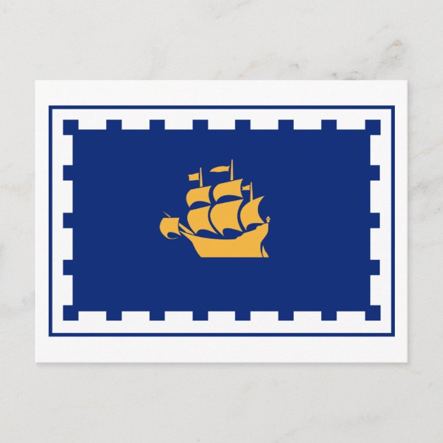Quebec City Flag Postcard (Front)