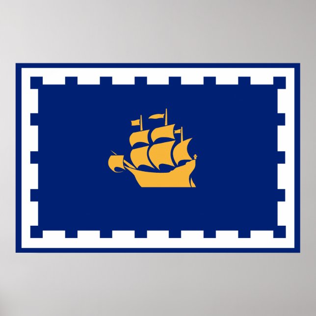 Quebec City flag Poster (Front)